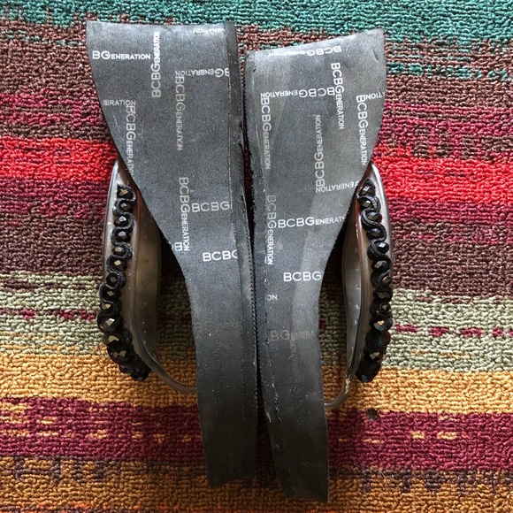 BCBGeneration Embellished Platform flip flops, 9 - Picture 3 of 7